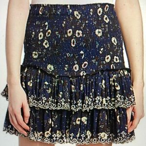 ISO Isabel Marant Etoile Naomi Skirt Navy Floral